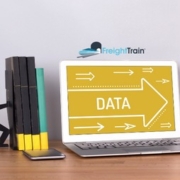Image shows a computer with the word "Data" inside an arrow